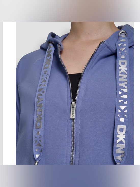 Dkny Tops - DKNY Periwinkle Zip-Up Hoodie set pants and sweater